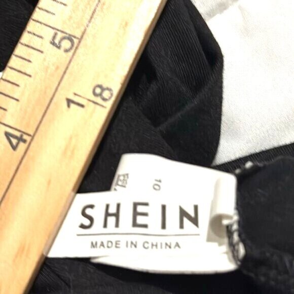 Black Shein Graphic T-Shirt With White Teddy Bear Design - Picture 6 of 6